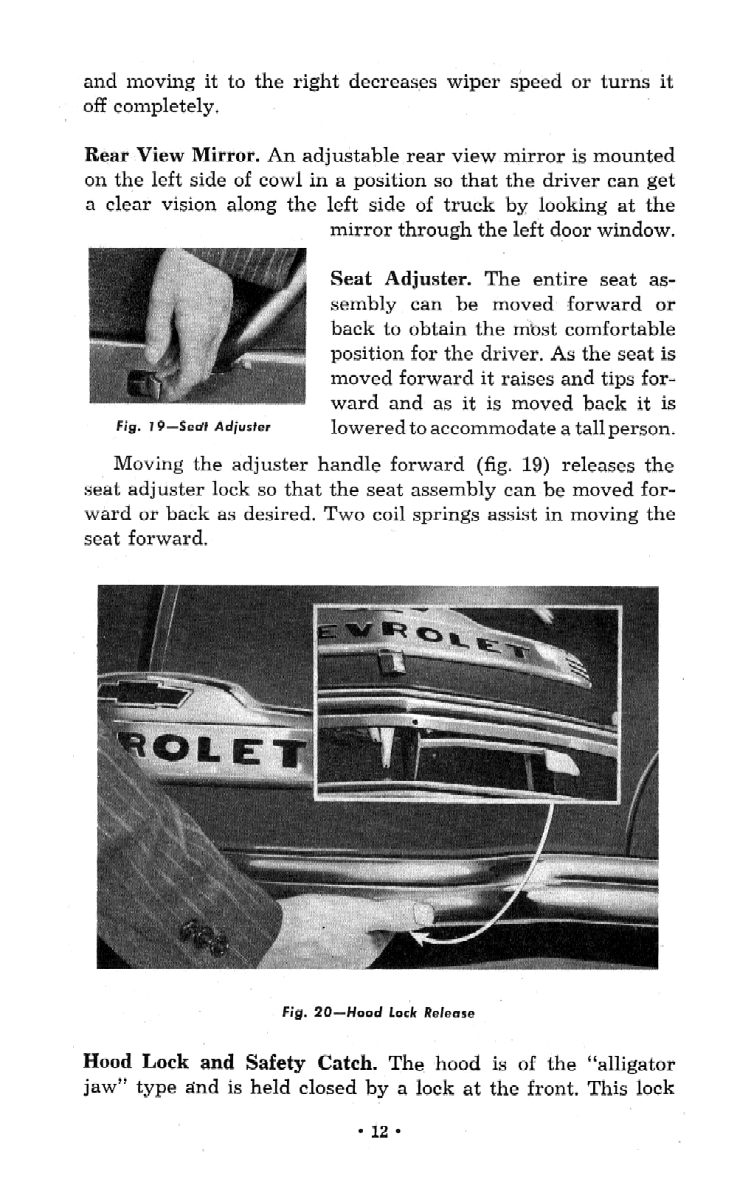 1951 Chevrolet Trucks Operators Manual Page 27